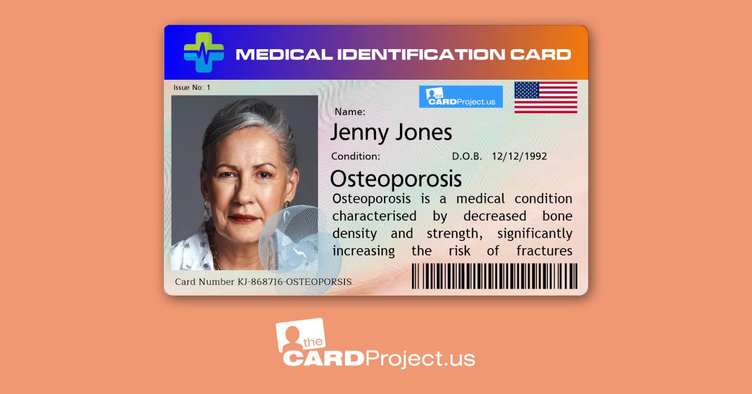 Osteoporosis Premium Medical Card (FRONT)